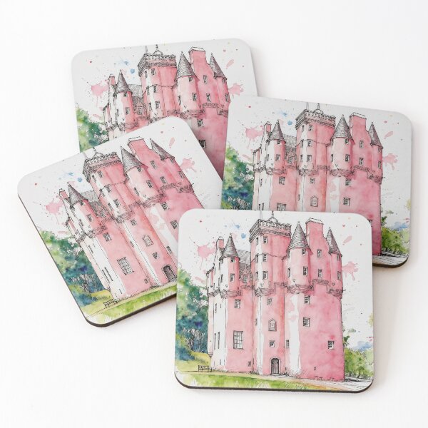 Item preview, Watercolour illustration of Craigievar Castle, Aberdeenshire, Scotland designed and sold by davidelder.