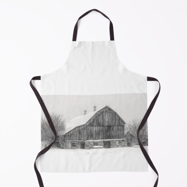 Item preview, Old barn in black and white on a cold winter day near Ottawa, Canada designed and sold by James Cumming.