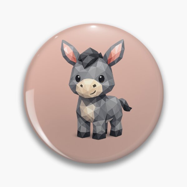 Item preview, Cute Low Poly Geometric Donkey Illustration designed and sold by AndreBarnard.