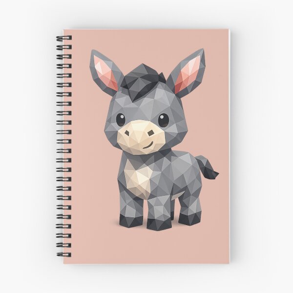 Item preview, Cute Low Poly Geometric Donkey Illustration designed and sold by AndreBarnard.