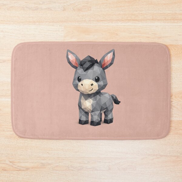Item preview, Cute Low Poly Geometric Donkey Illustration designed and sold by AndreBarnard.