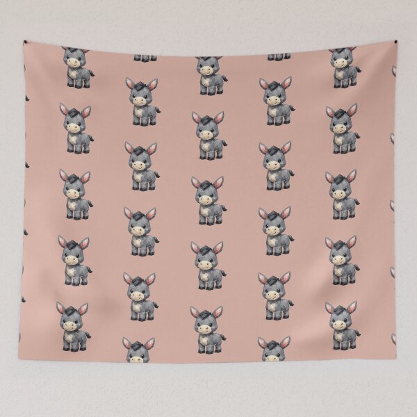 Item preview, Cute Low Poly Geometric Donkey Illustration designed and sold by AndreBarnard.