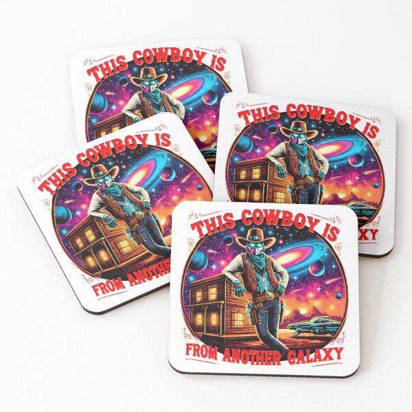 Item preview, This Cowboy Is From Another Galaxy – Cosmic Cowboy Retro Space Western designed and sold by Art-Arcade6.