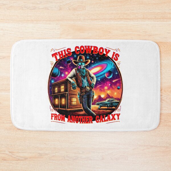 Item preview, This Cowboy Is From Another Galaxy – Cosmic Cowboy Retro Space Western designed and sold by Art-Arcade6.