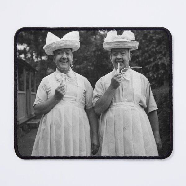Item preview, Tweedledee and Tweedledumer, vintage hilarious black and white photograph poster art print designed and sold by Astrid Arkhangelsky.