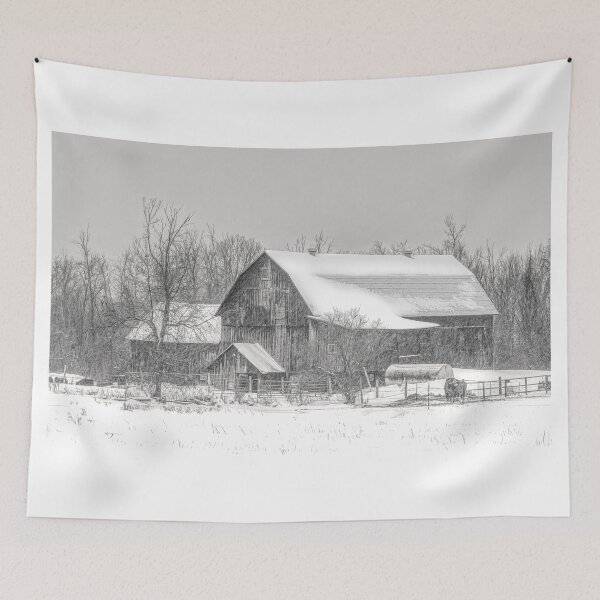 Item preview, Old barn in winter near Richmond, Canada designed and sold by James Cumming.