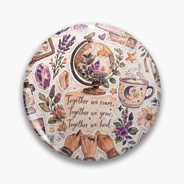 Item preview, Sisterhood Celestial Scrapbook Sticker Sheet designed and sold by CosmicInkPixel.