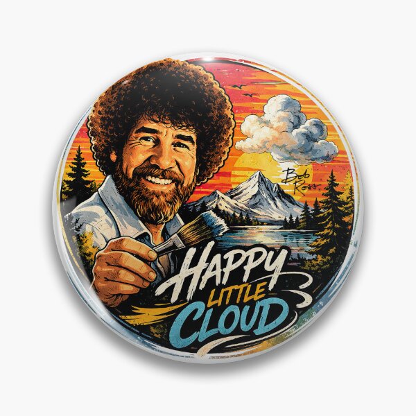 Item preview, Bob Ross Merch, Bob Ross Fan Art, Happy Little Cloud designed and sold by graphic-genie.