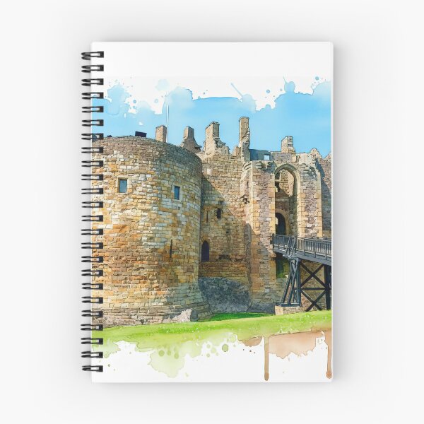 Item preview, Watercolour illustration of Dirleton Castle, East Lothian, Scotland designed and sold by davidelder.