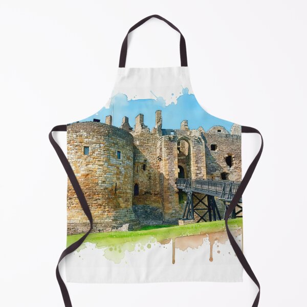 Item preview, Watercolour illustration of Dirleton Castle, East Lothian, Scotland designed and sold by davidelder.