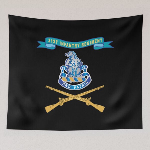 Item preview, Army - 31st Infantry Regiment w Ribbon - Br X 300 designed and sold by Military Insignia Products.