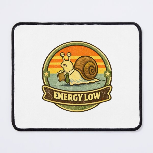 Item preview, Working Slowly – Funny Snail Office Worker Vintage Badge designed and sold by WorkXPlay.