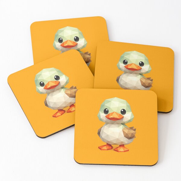 Item preview, Cute Low Poly Geometric Duck Illustration designed and sold by AndreBarnard.