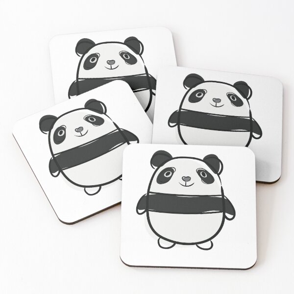 Item preview, Cute Chubby Panda – Minimal Kawaii Panda Cartoon designed and sold by SumeetCreativeArt.