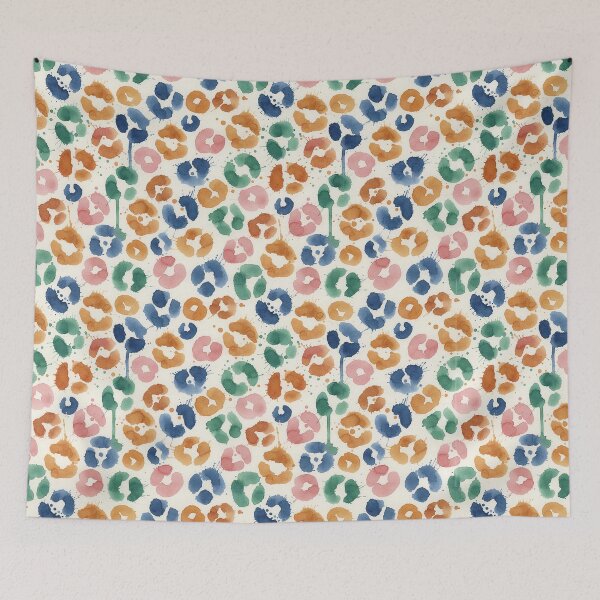 Item preview, Colorful Watercolor Leopard Pattern – Modern Artistic Animal Print Design designed and sold by NdesignTrend.