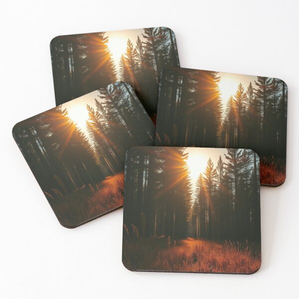 Item preview, Majestic Sunrays Filtering Through Pine Trees designed and sold by Jade Ado.