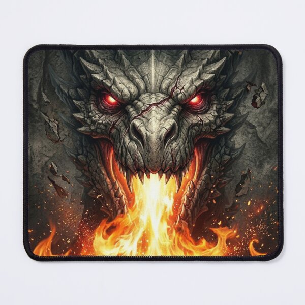 Item preview, Ancient Gothic Dragon - Fire Breathing Mythical Beast designed and sold by MouradStudio.