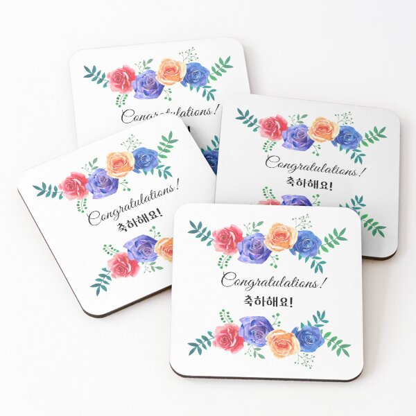 Item preview, Watercolor Four Roses with Celebration designed and sold by Rin_Art.