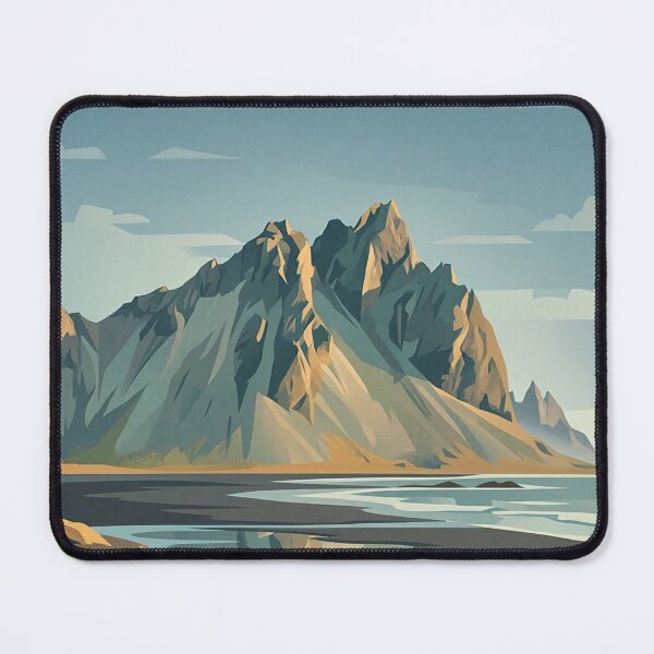 Item preview, Vestrahorn Iceland Vintage Travel Poster designed and sold by Baudtmann.