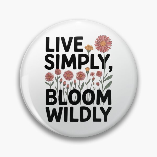 Item preview, Live Simply Bloom Wildly — Wildflower Floral Frame Botanical Script Tee designed and sold by proearth2022.