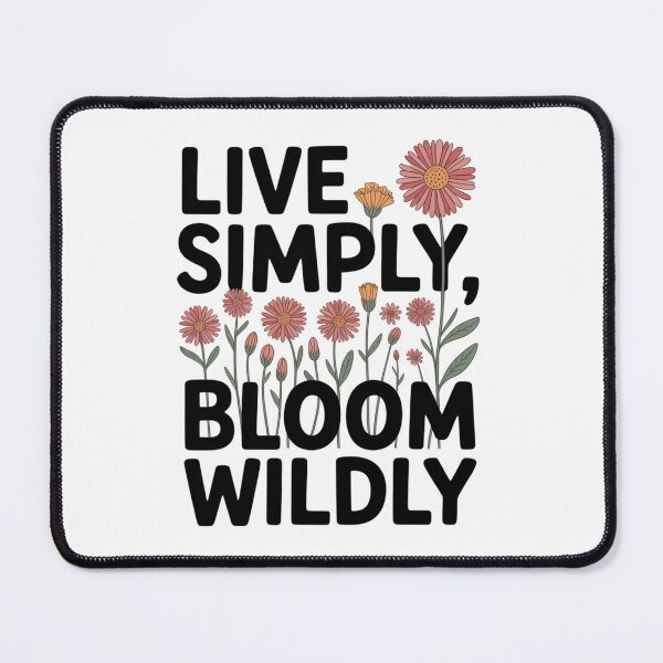 Item preview, Live Simply Bloom Wildly — Wildflower Floral Frame Botanical Script Tee designed and sold by proearth2022.
