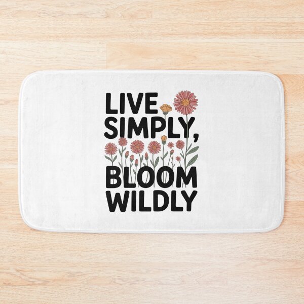 Item preview, Live Simply Bloom Wildly — Wildflower Floral Frame Botanical Script Tee designed and sold by proearth2022.
