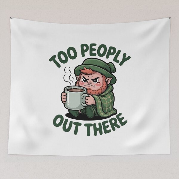 Item preview, Too Peoply Out There Grumpy Leprechaun Coffee designed and sold by 404wearpl.