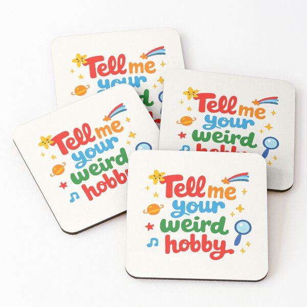 Item preview, Tell Me Your Weird Hobby Playful Indie Typography designed and sold by SplashTastic.