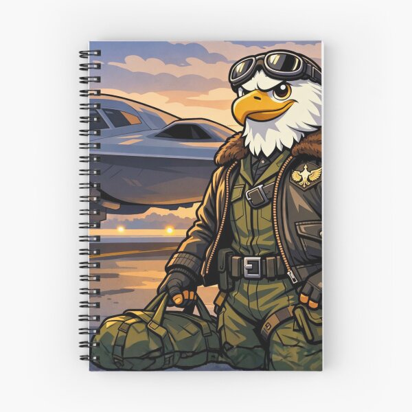 Item preview, Patriotic Eagle Pilot Boarding Stealth Bomber Cartoon | American Air Force Aviator Sticker designed and sold by AnimalMarvels.