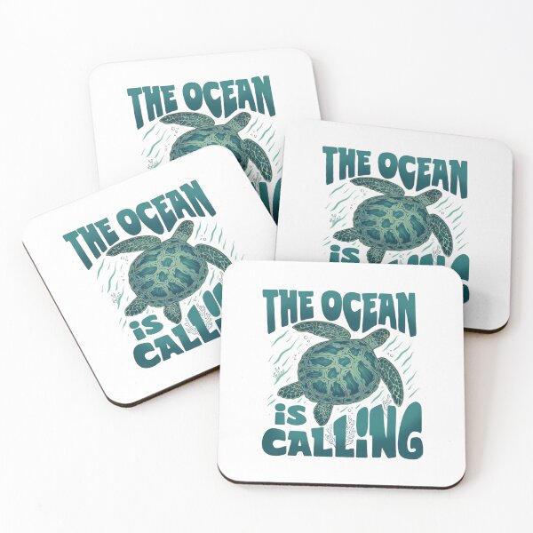 Item preview, The Ocean is Calling — Sea Turtle Nature Illustration designed and sold by Colorful-Garden.