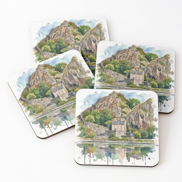 Item preview, Watercolour illustration of Dumbarton Castle, Scotland designed and sold by davidelder.
