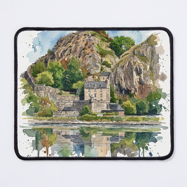 Item preview, Watercolour illustration of Dumbarton Castle, Scotland designed and sold by davidelder.