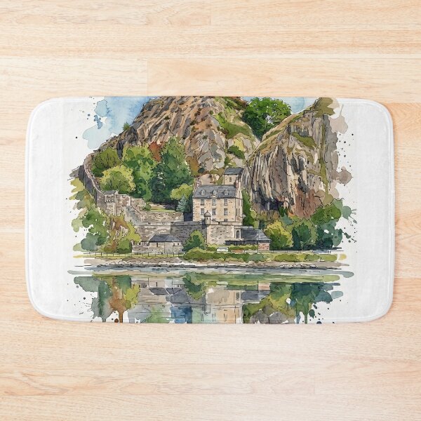 Item preview, Watercolour illustration of Dumbarton Castle, Scotland designed and sold by davidelder.