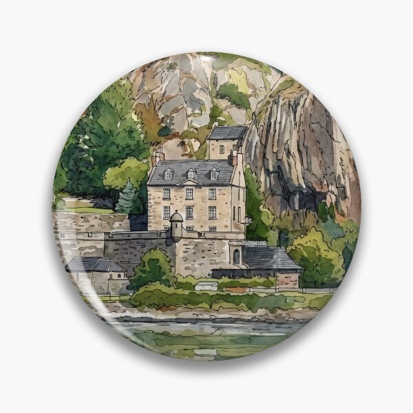 Item preview, Watercolour illustration of Dumbarton Castle, Scotland designed and sold by davidelder.
