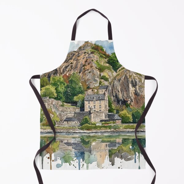 Item preview, Watercolour illustration of Dumbarton Castle, Scotland designed and sold by davidelder.
