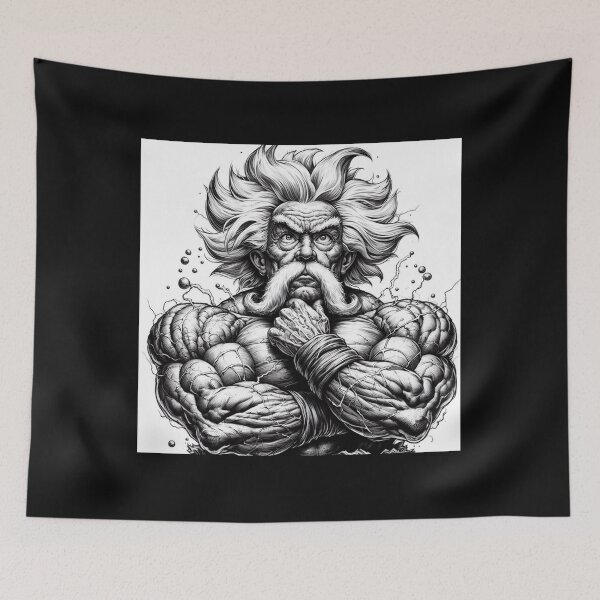 Item preview, Albert Einstein bodybuilder designed and sold by sevenmountains.