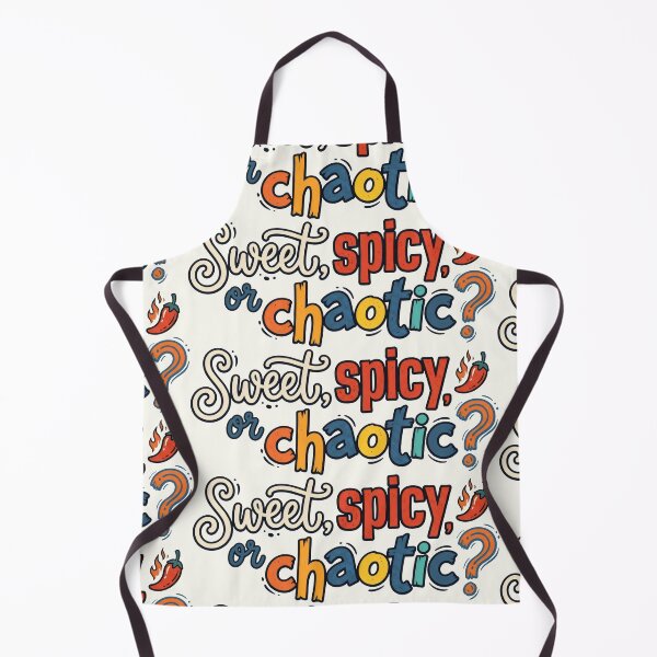 Item preview, Sweet Spicy or Chaotic Retro Colorful Quote designed and sold by SplashTastic.