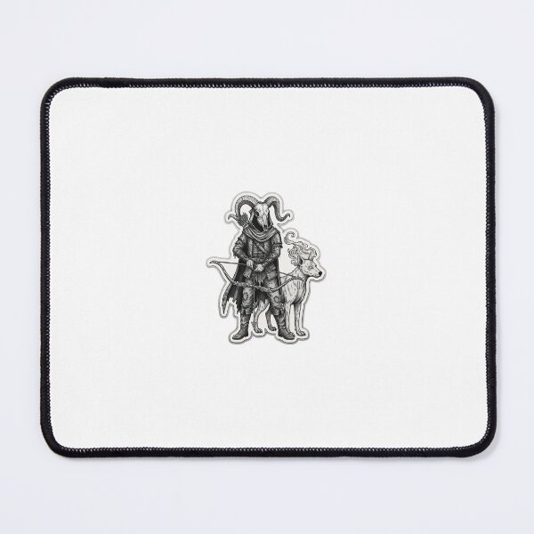 Item preview, Horned Skull Hunter With Spirit Wolf designed and sold by Darkness Hole.