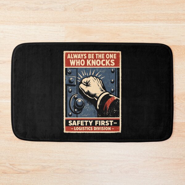 Item preview, Safety Protocol Knocking Policy Poster designed and sold by agearb.