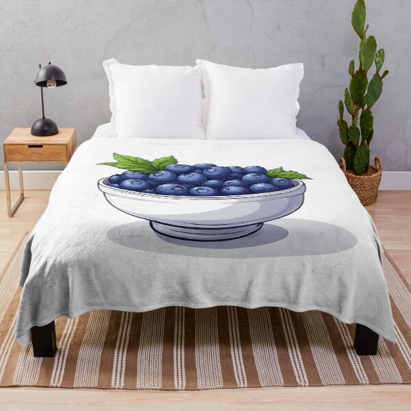 Item preview, Fresh Blueberries Bowl Illustration – Juicy Berry Fruit Design designed and sold by Karolina’s Cozy Creations.