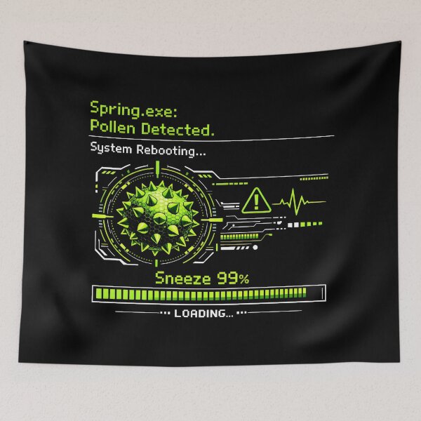 Item preview, Spring EXE Pollen Detected Allergy Season Loading designed and sold by SplashTastic.