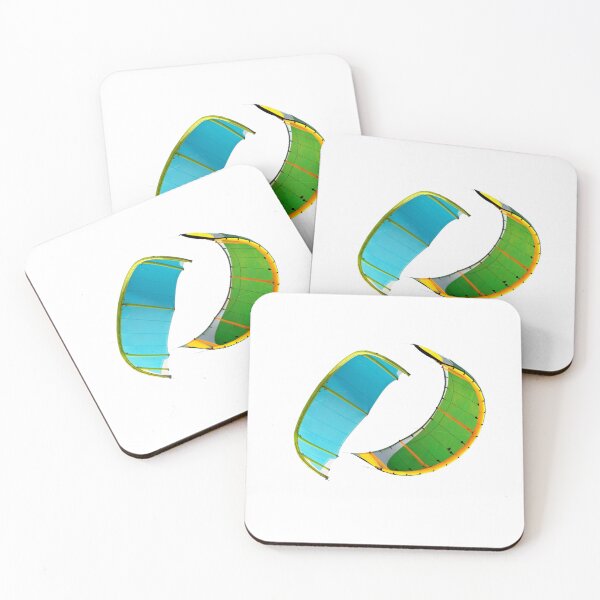 Item preview, Green yellow kitesurfing kite - modern sports graphics, round kite, poster for surfer's room, digital download. designed and sold by MojNetSerwis WWK.
