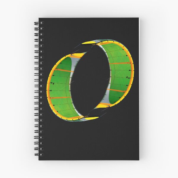 Item preview, Green yellow kitesurfing kite - modern sports graphics, round kite, poster for surfer's room, digital download. designed and sold by MojNetSerwis WWK.