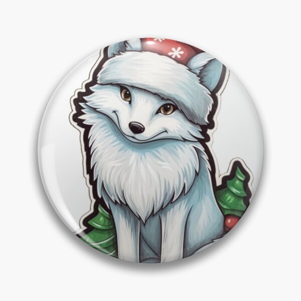 Item preview, Christmas Fox Sticker designed and sold by Solace Sparkles.