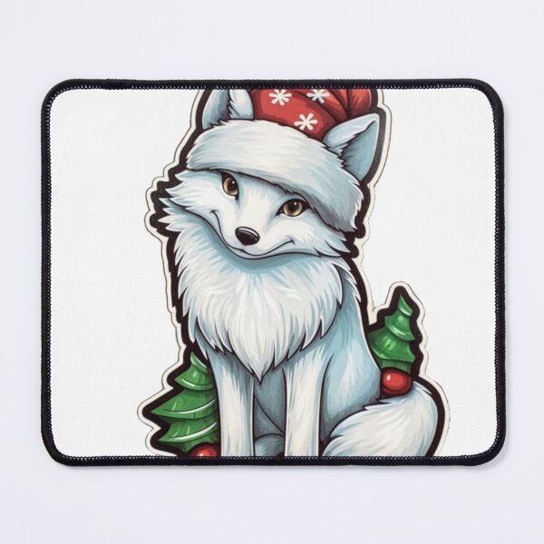 Item preview, Christmas Fox Sticker designed and sold by Solace Sparkles.