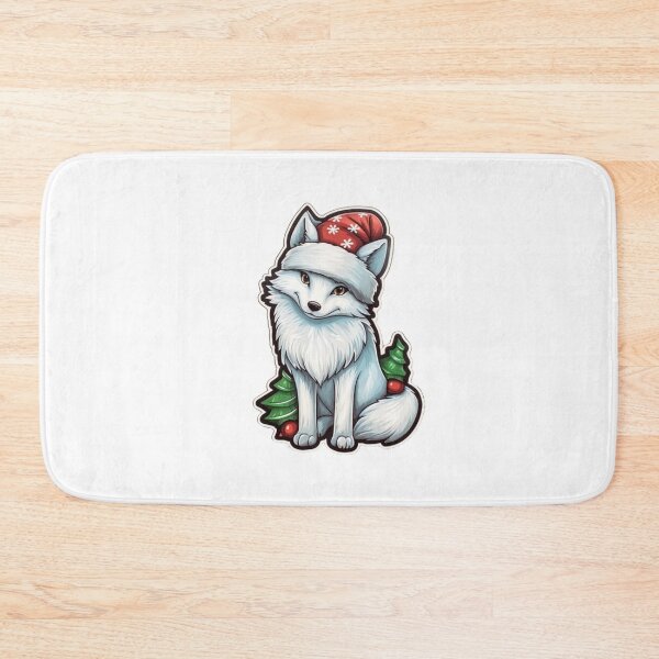 Item preview, Christmas Fox Sticker designed and sold by Solace Sparkles.