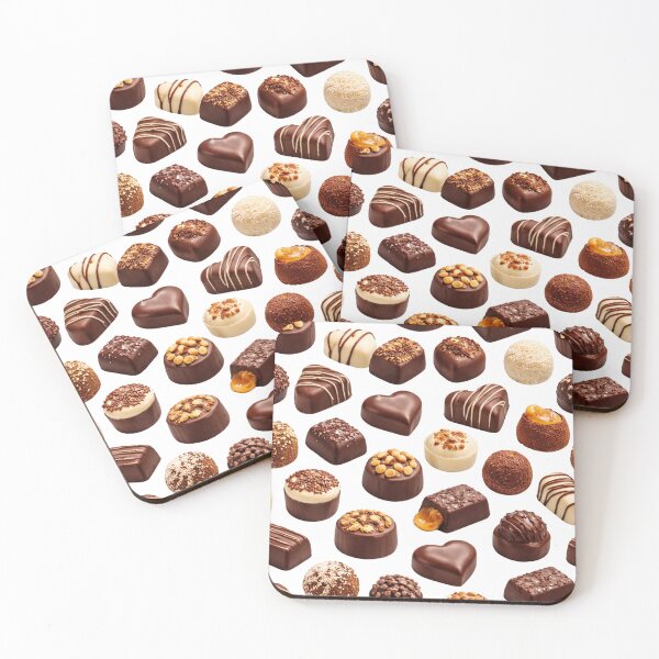 Item preview, Chocolate Candy Pattern – Assorted Gourmet Chocolates Sweet Dessert Design designed and sold by CreativeNest88.
