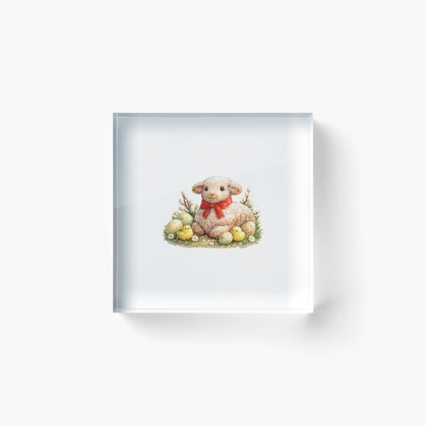 Item preview, Easter Lamb with Spring Eggs designed and sold by GrafixxxFlow.