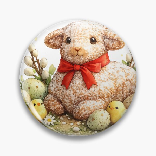 Item preview, Easter Lamb with Spring Eggs designed and sold by GrafixxxFlow.
