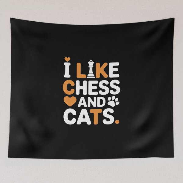 Item preview, I Like Chess and Cats  designed and sold by jkrphoto.